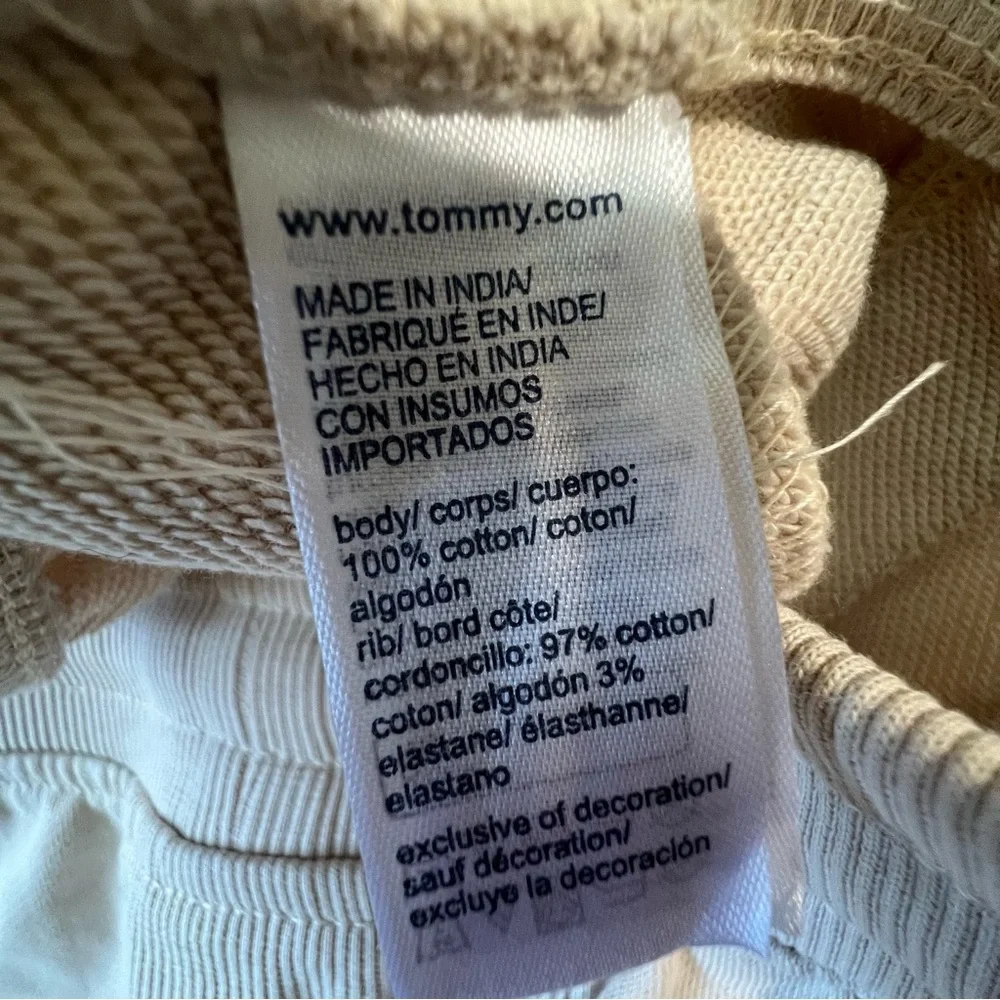 Tommy Jeans beige sweat shorts size small new